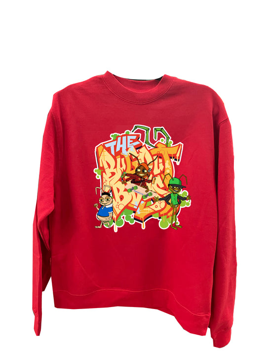 Bugout Boys Red Crew Neck