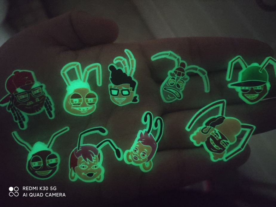 9 Piece Glow In The Dark Jibbet Set