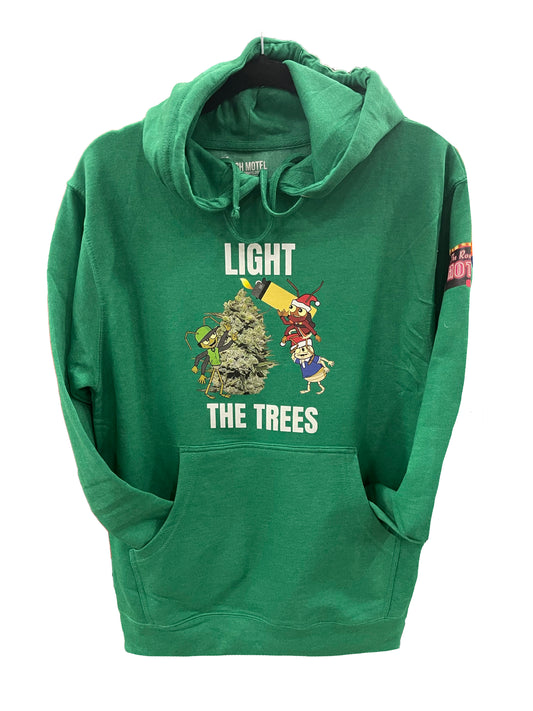 Light The Trees Green Hoodie