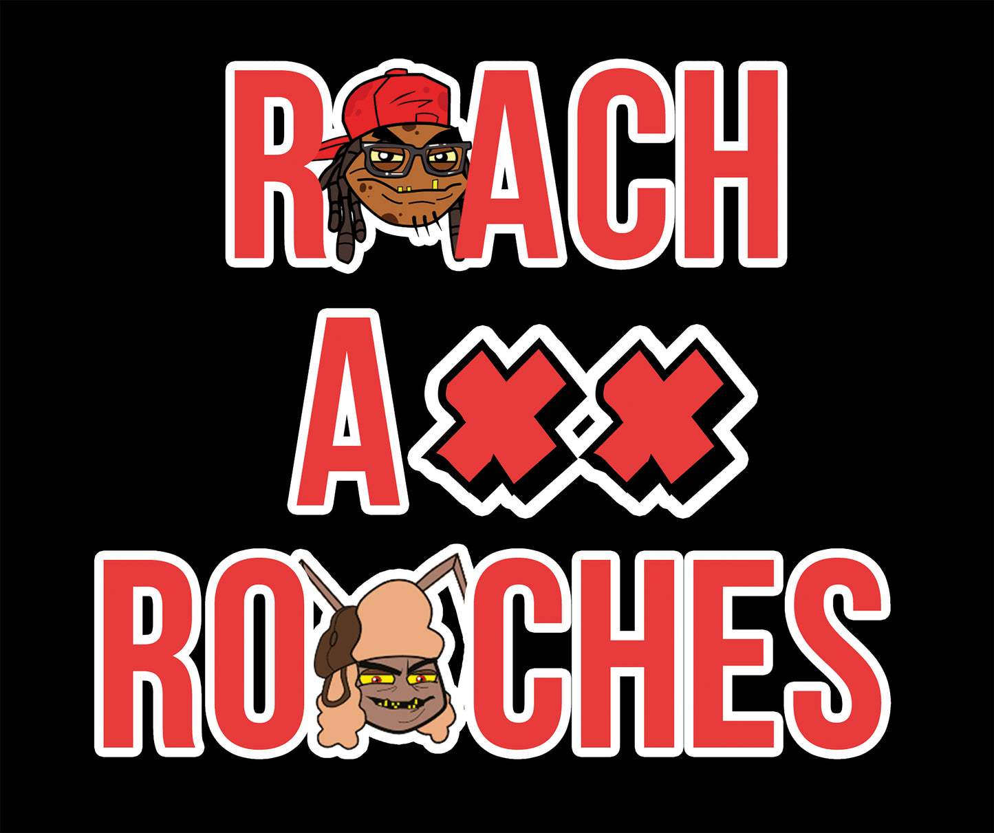 Roach Ass Roaches Black Hoodie