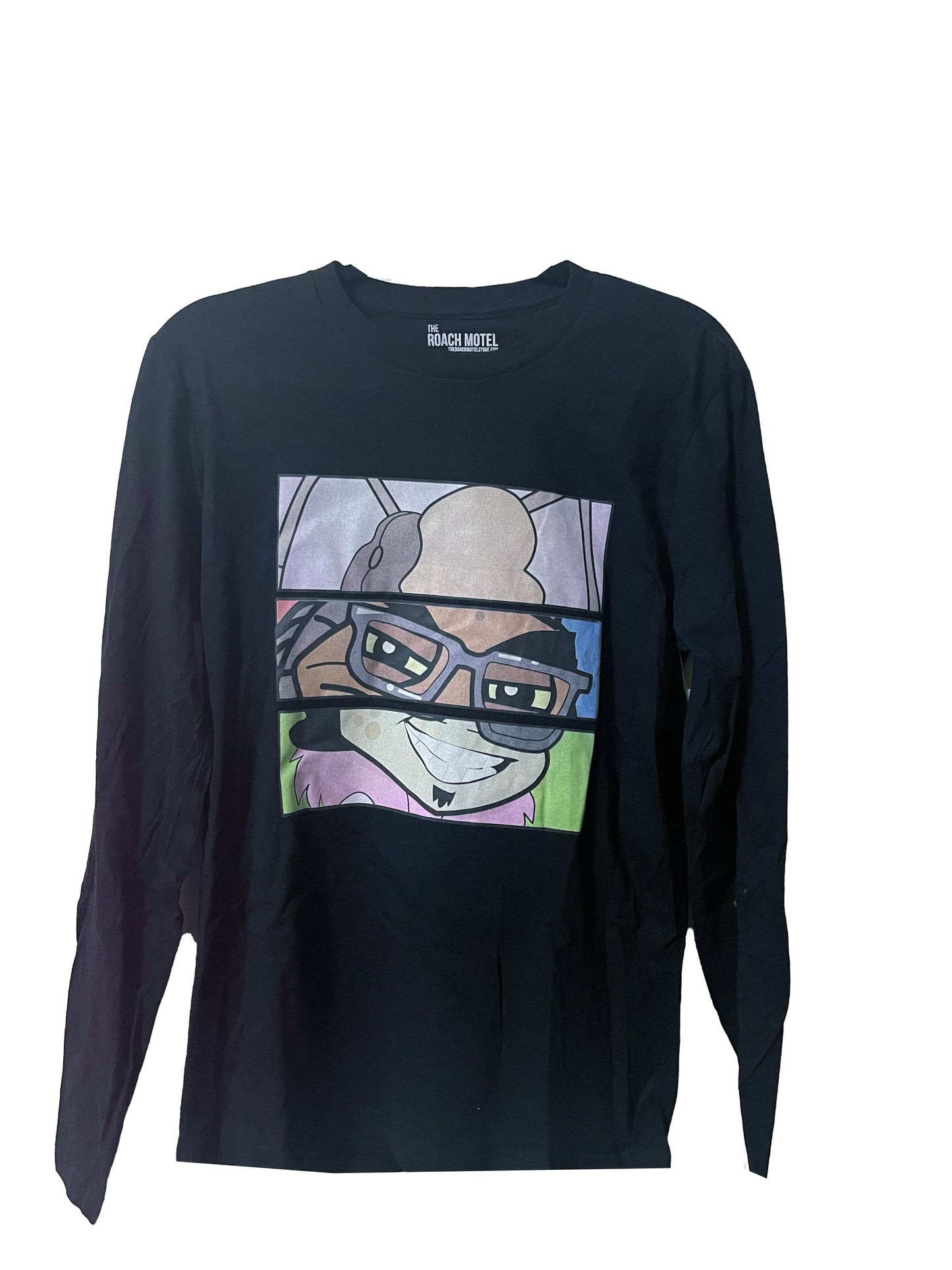 Face Swap Villains Black Long Sleeve T Shirt