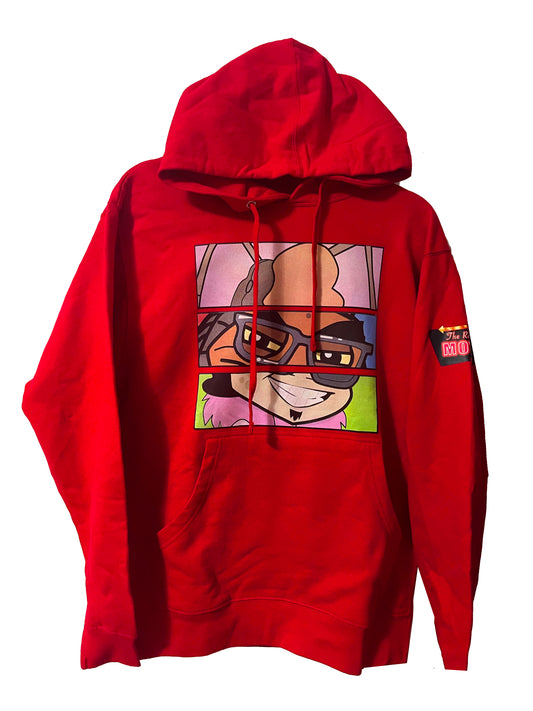 Face Swap Villains Red Hoodie